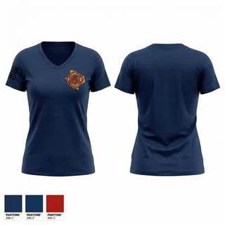 Womens Short Sleeve Vneck Shirt, Bangs VFD, EMS/EMT, Teamtime, Team time, sublimation, custom sports apparel, team uniforms, spirit wear, spiritwear, sports uniforms, custom shirts, team store, custom team store, fundraiser sports, apparel fundraiser