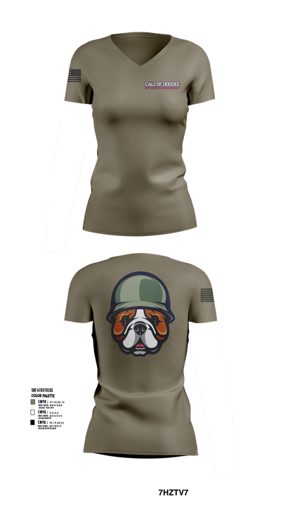 Indy Radio Platoon 10234991 Women's Short Sleeve V-neck Shirt - 102