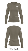 CHP 82147195 Women's Long Sleeve V-neck Shirt - 11