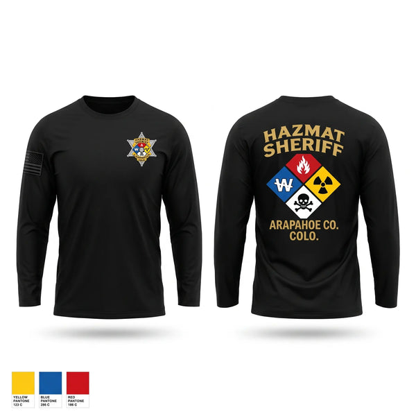 Long Sleeve Performance Shirt, Arapahoe County Sheriff HazMat, Police, Teamtime, Team time, sublimation, custom sports apparel, team uniforms, spirit wear, spiritwear, sports uniforms, custom shirts, team store, custom team store, fundraiser sports, apparel fundraiser