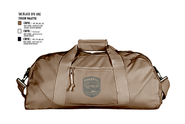 Duffle Bag, ROADKILL, , Teamtime, Team time, sublimation, custom sports apparel, team uniforms, spirit wear, spiritwear, sports uniforms, custom shirts, team store, custom team store, fundraiser sports, apparel fundraiser