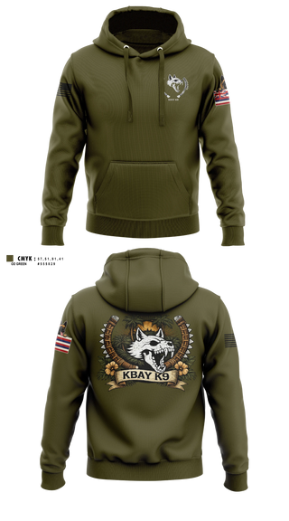 Hoodie, MCBH PMO K9, Marines, Teamtime, Team time, sublimation, custom sports apparel, team uniforms, spirit wear, spiritwear, sports uniforms, custom shirts, team store, custom team store, fundraiser sports, apparel fundraiser
