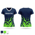 Wampus Cats Women's Short Sleeve V-neck Shirt - 1