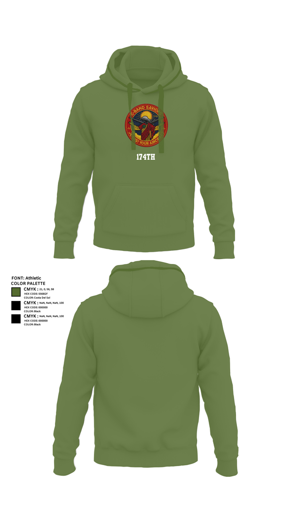 Hoodie, 174th, , Teamtime, Team time, sublimation, custom sports apparel, team uniforms, spirit wear, spiritwear, sports uniforms, custom shirts, team store, custom team store, fundraiser sports, apparel fundraiser