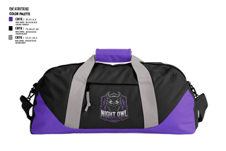 Duffle Bag, NIGHT OWL WRESTLING, Wrestling, Teamtime, Team time, sublimation, custom sports apparel, team uniforms, spirit wear, spiritwear, sports uniforms, custom shirts, team store, custom team store, fundraiser sports, apparel fundraiser