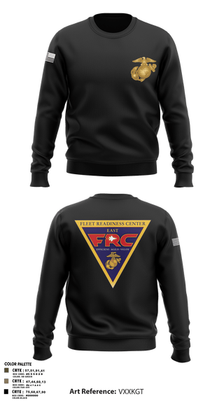 Crew Neck Sweatshirt, FRC East, Marines, Teamtime, Team time, sublimation, custom sports apparel, team uniforms, spirit wear, spiritwear, sports uniforms, custom shirts, team store, custom team store, fundraiser sports, apparel fundraiser