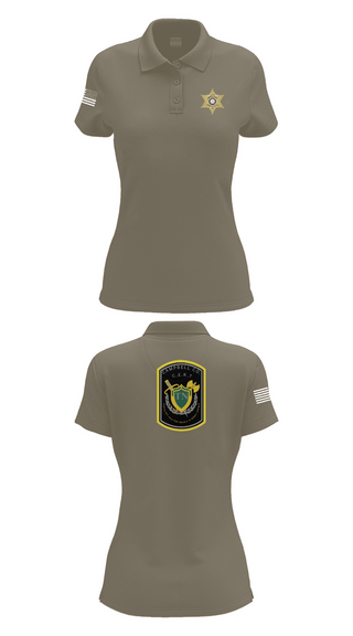 Womens Short Sleeve Performance Polo, C.C.S.O. CERT, , Teamtime, Team time, sublimation, custom sports apparel, team uniforms, spirit wear, spiritwear, sports uniforms, custom shirts, team store, custom team store, fundraiser sports, apparel fundraiser