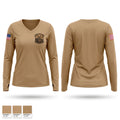 CDTF Women's Long Sleeve V-neck Shirt - 1
