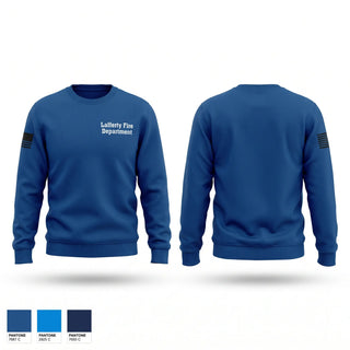 Crew Neck Sweatshirt, Lafferty Fire Department, Fire Department, Teamtime, Team time, sublimation, custom sports apparel, team uniforms, spirit wear, spiritwear, sports uniforms, custom shirts, team store, custom team store, fundraiser sports, apparel fundraiser