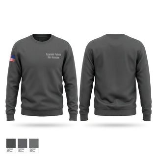 Crew Neck Sweatshirt, Cypress Pointe Fire & Rescue, Fire Department, Teamtime, Team time, sublimation, custom sports apparel, team uniforms, spirit wear, spiritwear, sports uniforms, custom shirts, team store, custom team store, fundraiser sports, apparel fundraiser