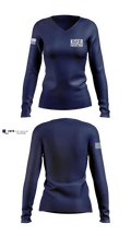 Kiser Funeral Home 60458609 Women's Long Sleeve V-neck Shirt - 100