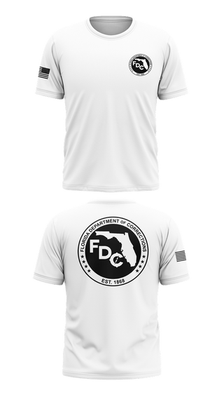 Old School Cotton Feel Shirt, Florida Department of Corrections, Police, Teamtime, Team time, sublimation, custom sports apparel, team uniforms, spirit wear, spiritwear, sports uniforms, custom shirts, team store, custom team store, fundraiser sports, apparel fundraiser