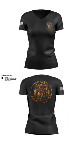 Womens Short Sleeve Vneck Shirt, Full House, Fire Department, Teamtime, Team time, sublimation, custom sports apparel, team uniforms, spirit wear, spiritwear, sports uniforms, custom shirts, team store, custom team store, fundraiser sports, apparel fundraiser