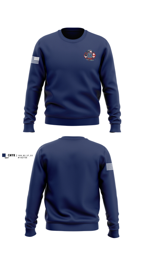 Crew Neck Sweatshirt, Pleasant Hill Fire District, Fire Department, Teamtime, Team time, sublimation, custom sports apparel, team uniforms, spirit wear, spiritwear, sports uniforms, custom shirts, team store, custom team store, fundraiser sports, apparel fundraiser
