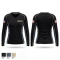 WRFPD 64229331 Women's Long Sleeve V-neck Shirt - 1