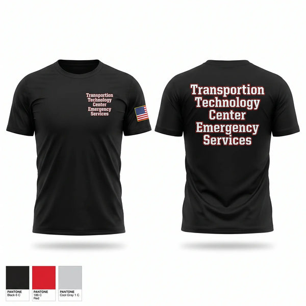 Short Sleeve Performance Shirt, Transportion Technology Center Emergency Services, Fire Department, Teamtime, Team time, sublimation, custom sports apparel, team uniforms, spirit wear, spiritwear, sports uniforms, custom shirts, team store, custom team store, fundraiser sports, apparel fundraiser