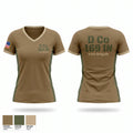 D Co 1-69 IN Women's Short Sleeve V-neck Shirt - 1