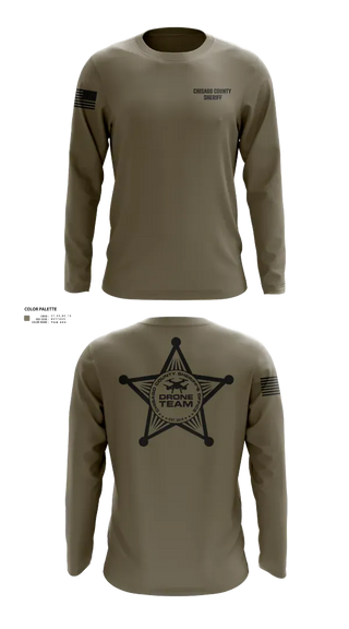 Long Sleeve Performance Shirt, Chisago County Sheriff - Drone Team, Police, Teamtime, Team time, sublimation, custom sports apparel, team uniforms, spirit wear, spiritwear, sports uniforms, custom shirts, team store, custom team store, fundraiser sports, apparel fundraiser