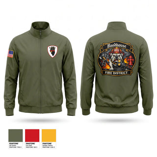 Windbreaker, Roodhouse Fire Protection District, Fire Department, Teamtime, Team time, sublimation, custom sports apparel, team uniforms, spirit wear, spiritwear, sports uniforms, custom shirts, team store, custom team store, fundraiser sports, apparel fundraiser