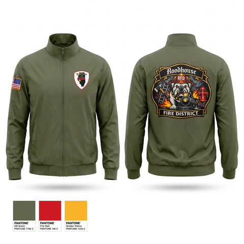 Windbreaker, Roodhouse Fire Protection District, Fire Department, Teamtime, Team time, sublimation, custom sports apparel, team uniforms, spirit wear, spiritwear, sports uniforms, custom shirts, team store, custom team store, fundraiser sports, apparel fundraiser