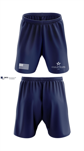 Athletic Shorts With Pockets, Chauffeurs USA, , Teamtime, Team time, sublimation, custom sports apparel, team uniforms, spirit wear, spiritwear, sports uniforms, custom shirts, team store, custom team store, fundraiser sports, apparel fundraiser