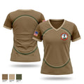 Lima Co. 3rd Bat. 2nd Mar. Div. Women's Short Sleeve V-neck Shirt - 1
