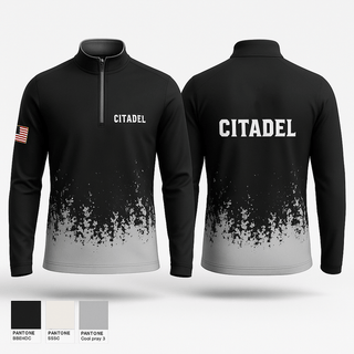 Quarter Zip Jacket, Citadel, Police, Teamtime, Team time, sublimation, custom sports apparel, team uniforms, spirit wear, spiritwear, sports uniforms, custom shirts, team store, custom team store, fundraiser sports, apparel fundraiser