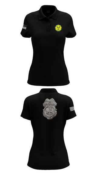 Womens Short Sleeve Performance Polo, 88th Military Police Company, , Teamtime, Team time, sublimation, custom sports apparel, team uniforms, spirit wear, spiritwear, sports uniforms, custom shirts, team store, custom team store, fundraiser sports, apparel fundraiser