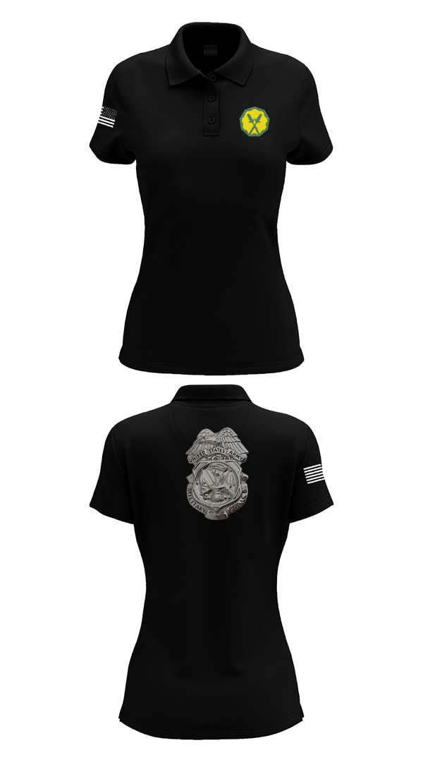 Womens Short Sleeve Performance Polo, 88th Military Police Company, , Teamtime, Team time, sublimation, custom sports apparel, team uniforms, spirit wear, spiritwear, sports uniforms, custom shirts, team store, custom team store, fundraiser sports, apparel fundraiser