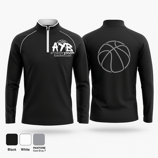 Quarter Zip Jacket, Amador Youth Basketball, Men's Basketball, Teamtime, Team time, sublimation, custom sports apparel, team uniforms, spirit wear, spiritwear, sports uniforms, custom shirts, team store, custom team store, fundraiser sports, apparel fundraiser