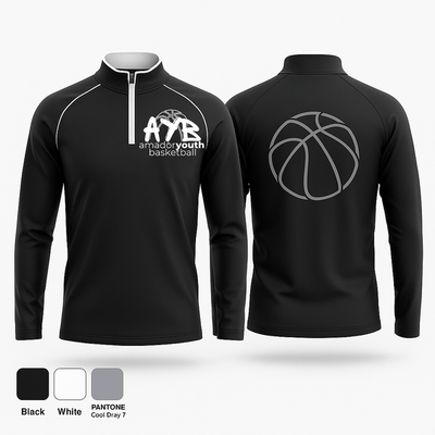 Amador Youth Basketball  Quarter Zip Jacket - 1