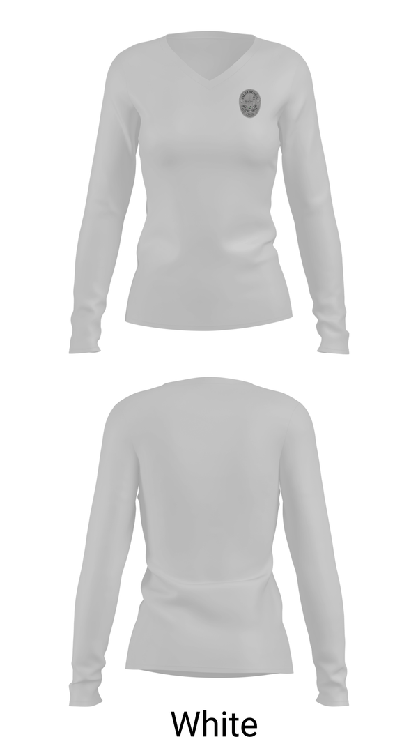 Womens Long Sleeve Vneck Shirt, Tipton Police Department, Police, Teamtime, Team time, sublimation, custom sports apparel, team uniforms, spirit wear, spiritwear, sports uniforms, custom shirts, team store, custom team store, fundraiser sports, apparel fundraiser