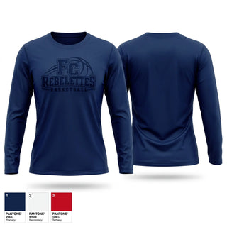 Long Sleeve Performance Shirt, Franklin County Rebelettes, Women's Basketball, Teamtime, Team time, sublimation, custom sports apparel, team uniforms, spirit wear, spiritwear, sports uniforms, custom shirts, team store, custom team store, fundraiser sports, apparel fundraiser