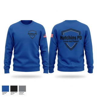 Crew Neck Sweatshirt, Hutchins PD, Police, Teamtime, Team time, sublimation, custom sports apparel, team uniforms, spirit wear, spiritwear, sports uniforms, custom shirts, team store, custom team store, fundraiser sports, apparel fundraiser