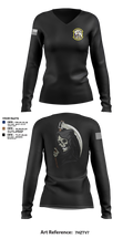 89th ATKS 4594121 Women's Long Sleeve V-neck Shirt - 3