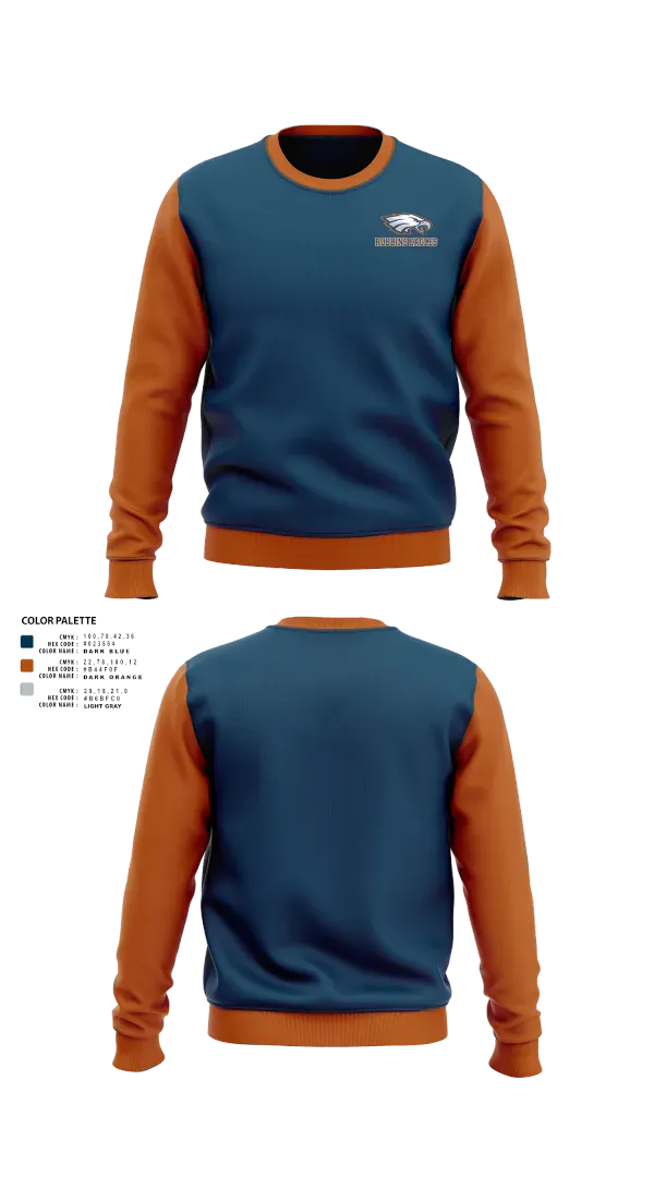 Crew Neck Sweatshirt, Robbins Eagles, , Teamtime, Team time, sublimation, custom sports apparel, team uniforms, spirit wear, spiritwear, sports uniforms, custom shirts, team store, custom team store, fundraiser sports, apparel fundraiser