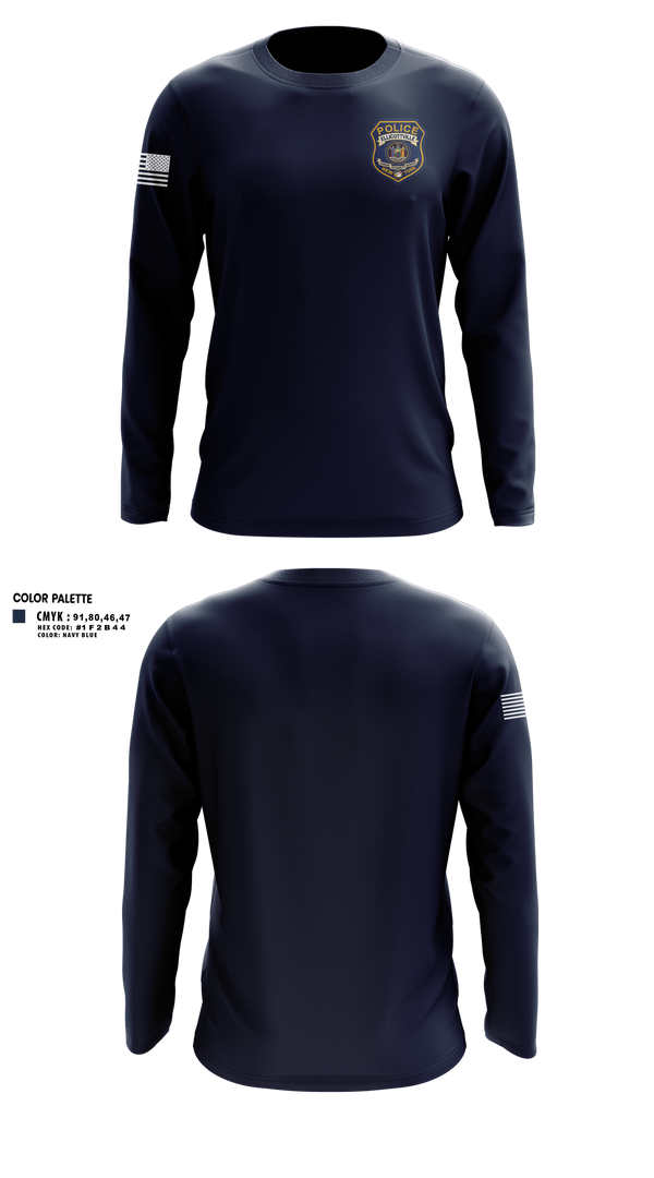 Long Sleeve Performance Shirt, Ellicottville Police Department, Police, Teamtime, Team time, sublimation, custom sports apparel, team uniforms, spirit wear, spiritwear, sports uniforms, custom shirts, team store, custom team store, fundraiser sports, apparel fundraiser
