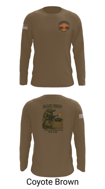 4th Assault Amphibian Battalion, Company B 82284637 Long Sleeve Performance Shirt 6
