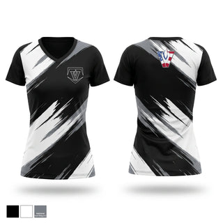 Womens Short Sleeve Vneck Shirt, Vandegrift High School Baseball, Baseball, Teamtime, Team time, sublimation, custom sports apparel, team uniforms, spirit wear, spiritwear, sports uniforms, custom shirts, team store, custom team store, fundraiser sports, apparel fundraiser