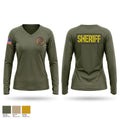 Cuyahoga County Sheriff’s Department Women's Long Sleeve V-neck Shirt - 1