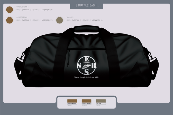 Duffle Bag, Naval Hospital Jacksonville ERSS, , Teamtime, Team time, sublimation, custom sports apparel, team uniforms, spirit wear, spiritwear, sports uniforms, custom shirts, team store, custom team store, fundraiser sports, apparel fundraiser