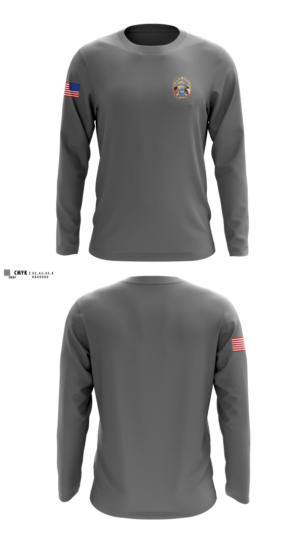 Long Sleeve Performance Shirt, Sour Lake Police Department, Police, Teamtime, Team time, sublimation, custom sports apparel, team uniforms, spirit wear, spiritwear, sports uniforms, custom shirts, team store, custom team store, fundraiser sports, apparel fundraiser