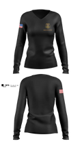 Maryland Transportation Authority Police CIU 69756551 Women's Long Sleeve V-neck Shirt - 5