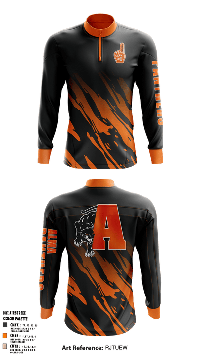 Alma panthers  Quarter Zip Jacket - 1