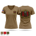 1020th EVCC Women's Short Sleeve V-neck Shirt - 1