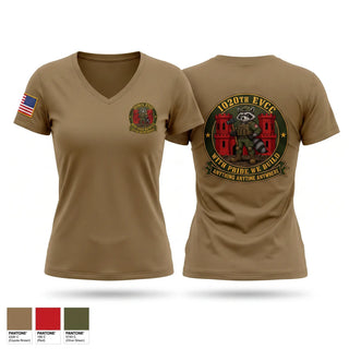 Womens Short Sleeve Vneck Shirt, 1020th EVCC, Army, Teamtime, Team time, sublimation, custom sports apparel, team uniforms, spirit wear, spiritwear, sports uniforms, custom shirts, team store, custom team store, fundraiser sports, apparel fundraiser