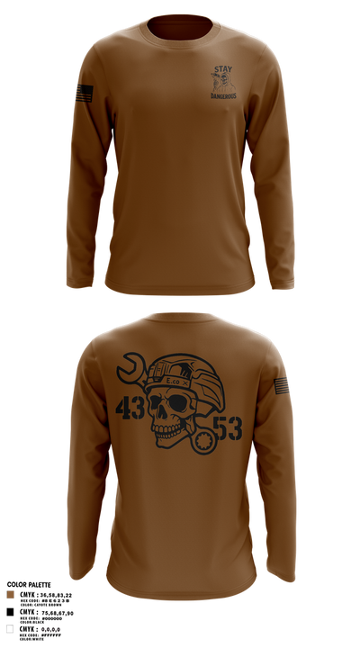 4-3 AHB 47022707 Long Sleeve Performance Shirt 1