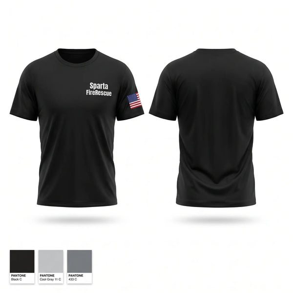 Short Sleeve Performance Shirt, Sparta Fire/Rescue, Fire Department, Teamtime, Team time, sublimation, custom sports apparel, team uniforms, spirit wear, spiritwear, sports uniforms, custom shirts, team store, custom team store, fundraiser sports, apparel fundraiser