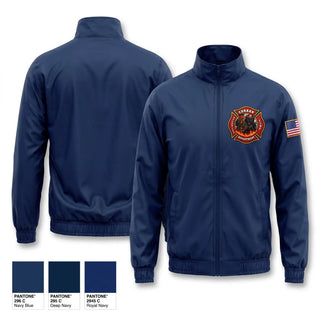 Windbreaker, Curran Fire Department, Fire Department, Teamtime, Team time, sublimation, custom sports apparel, team uniforms, spirit wear, spiritwear, sports uniforms, custom shirts, team store, custom team store, fundraiser sports, apparel fundraiser