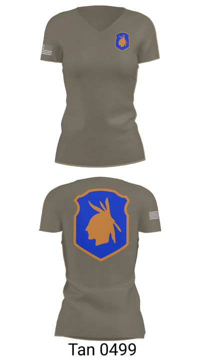 98th training div 48572159 Women's Short Sleeve V-neck Shirt - 68